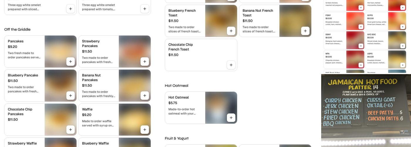 Notable Menu