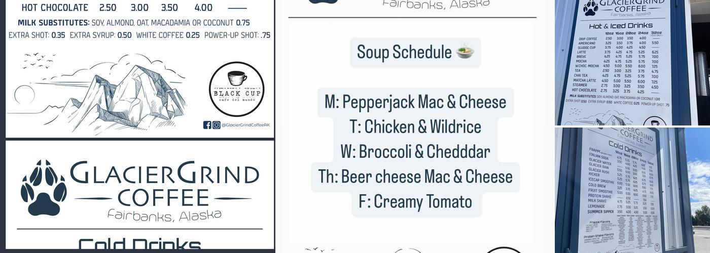 Glacier Grind Coffee, LLC - Gavora Mall Menu
