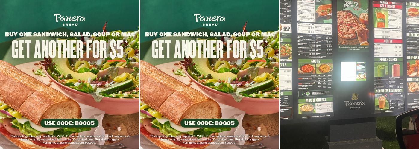 Panera Bread Menu