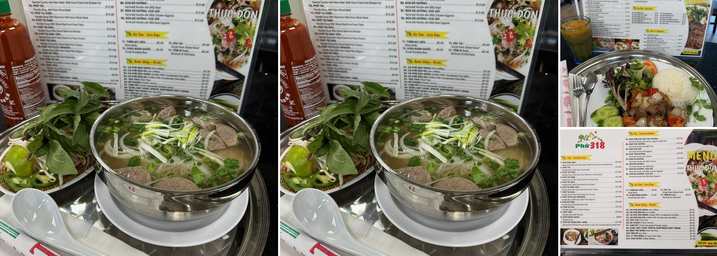 Pho 318 Menu