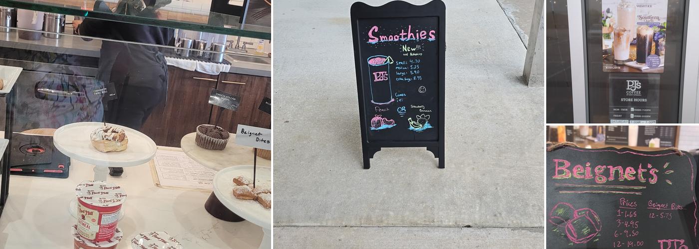 PJ's Coffee Menu