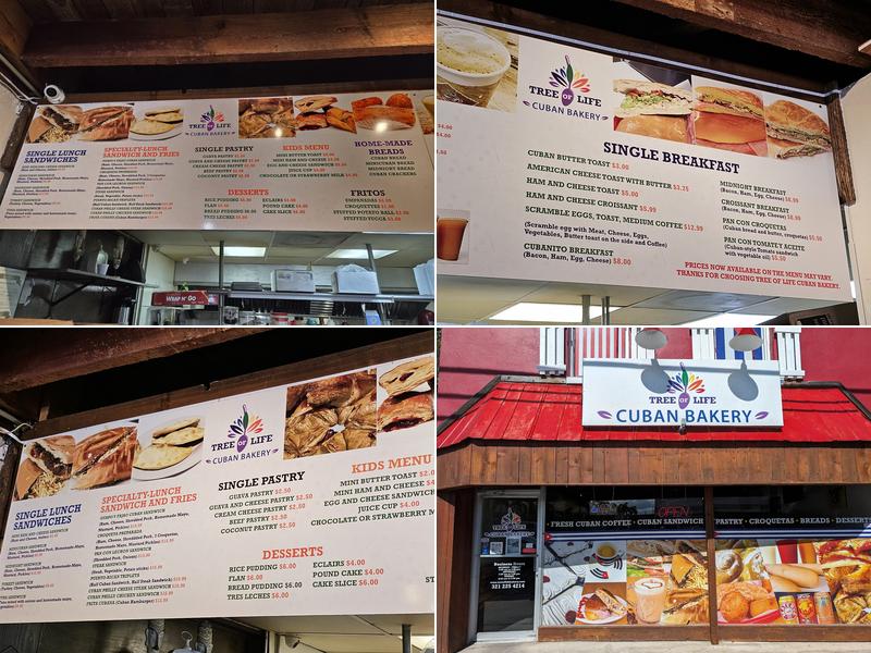Tree of Life Cuban Bakery Menu