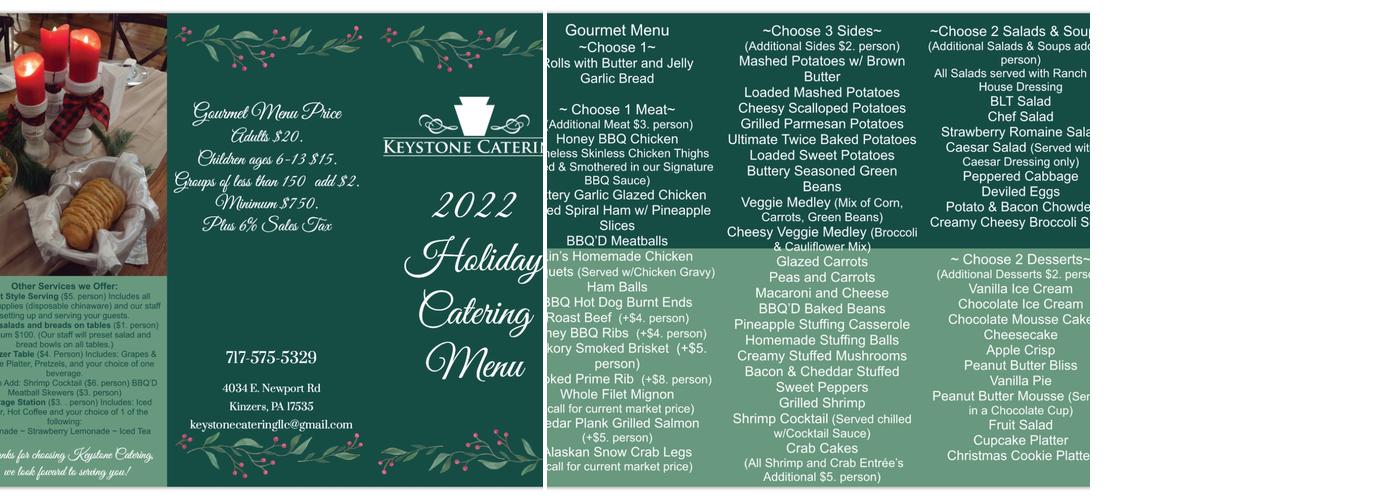 Keystone Catering LLC Menu