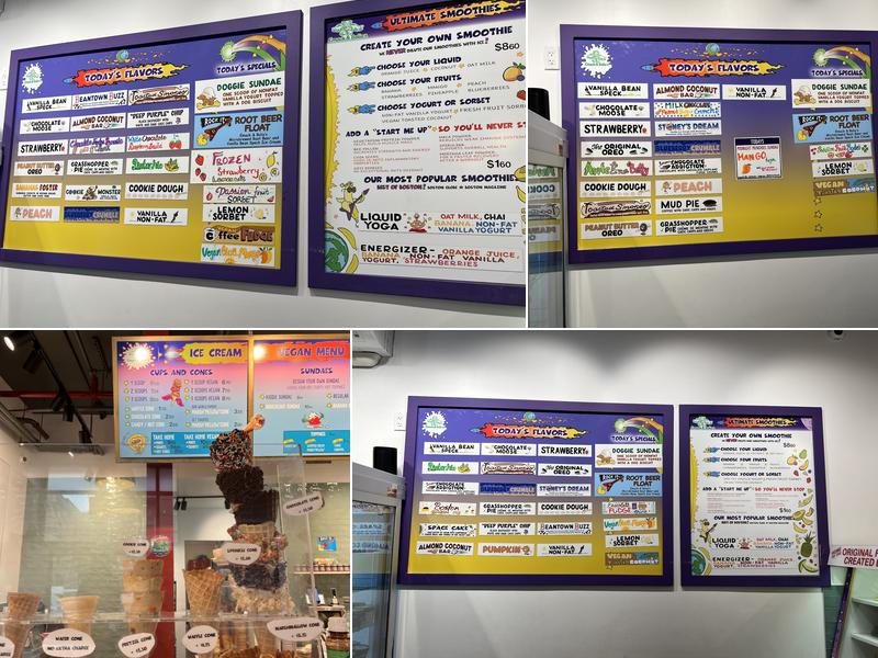 Emack & Bolio's Menu