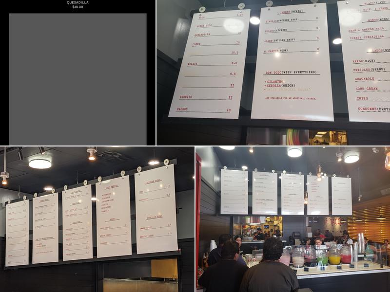 Guerito's Tacos Menu