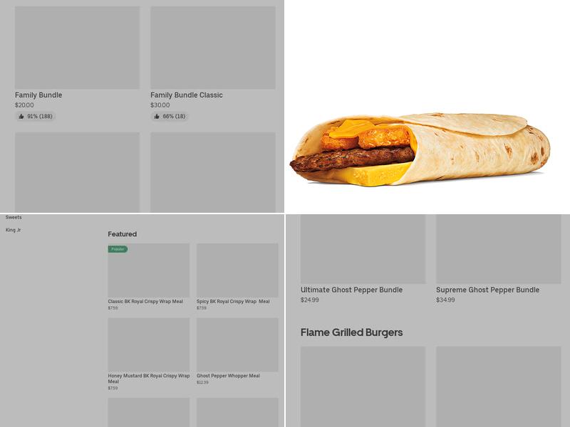 Burger King Menu