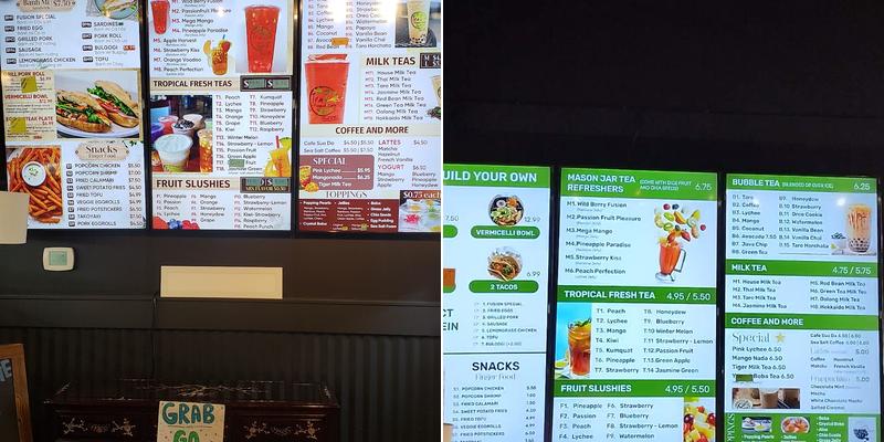 Tea Fusion Cafe (Carmel Village) Menu
