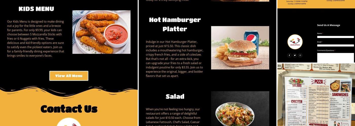 Jude's Pizza - Metcalfe Menu