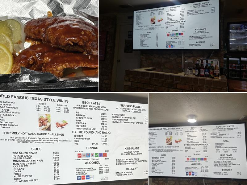 Wangs and Thangs Menu