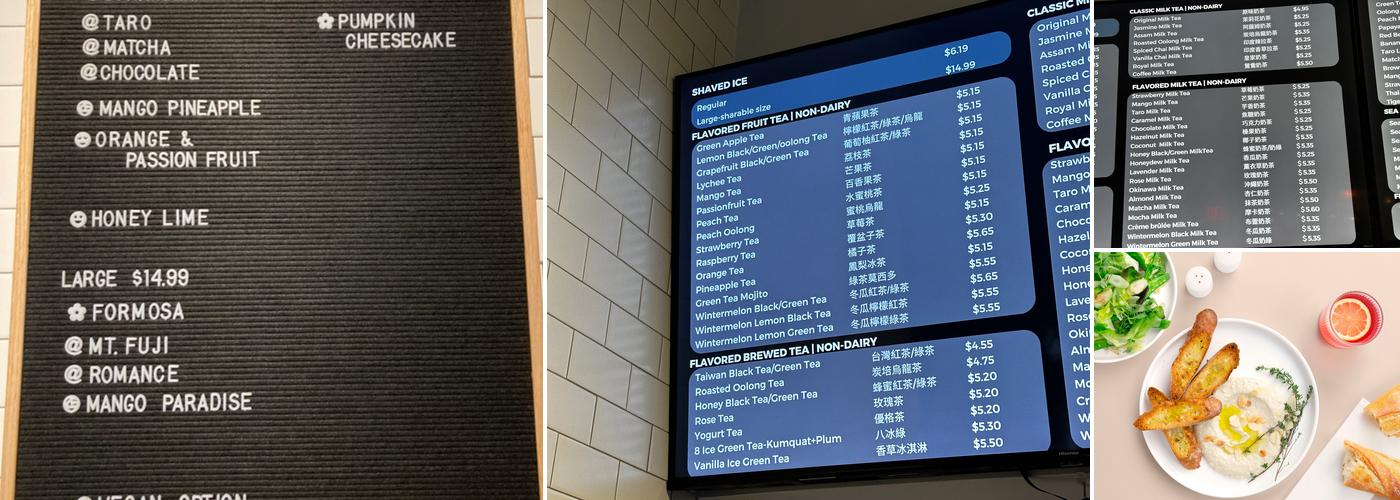 Ice cave shaved ice Menu