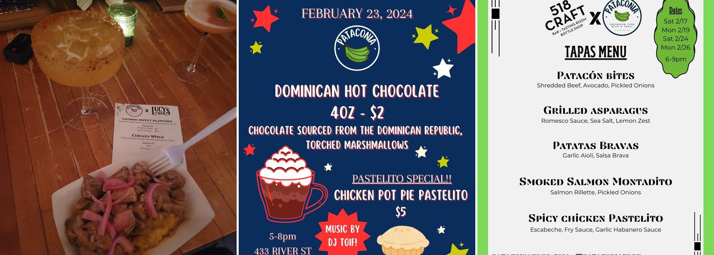 Pataconia Menu