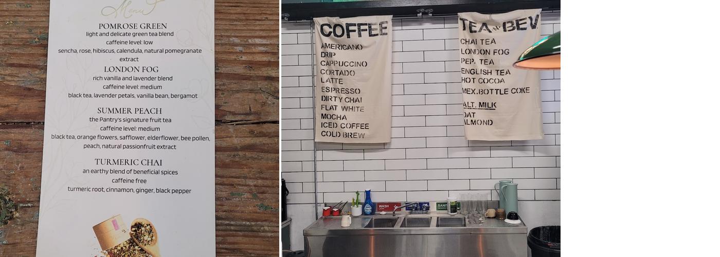 Burning Daylight Coffee Co. Menu