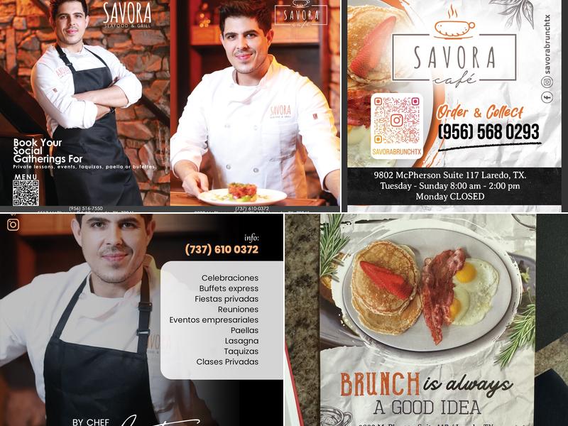 Savora Café Brunch Menu