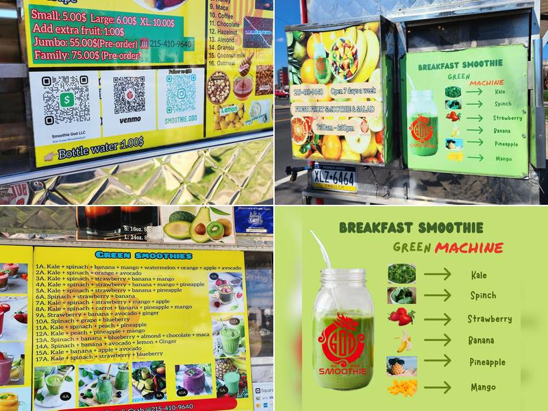 SmoothieGod Menu
