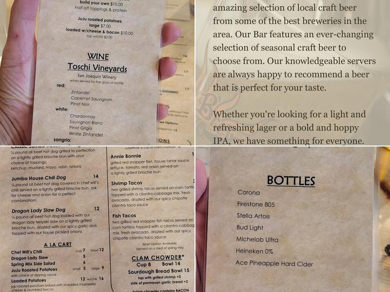 House of JuJu Visalia Menu