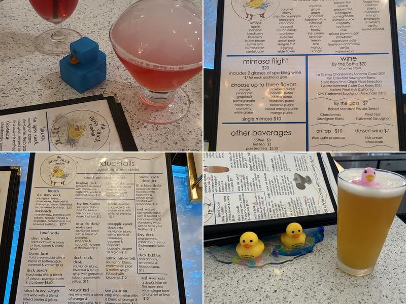 The Tipsy Duck Parlor Menu