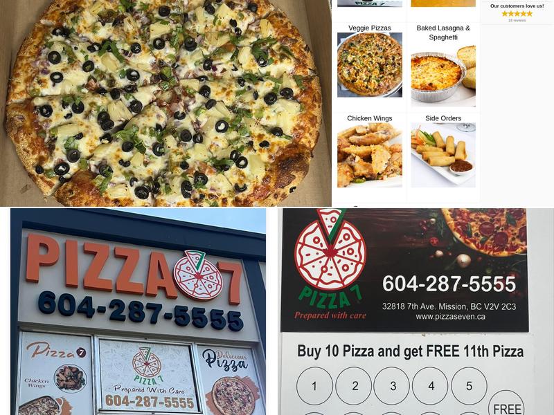 Pizza 7 Menu