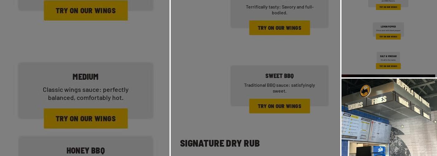 Buffalo Wild Wings 'GO' Menu