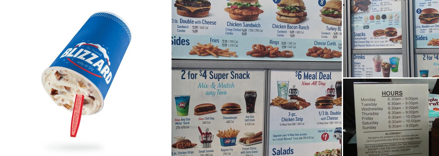 Dairy Queen Grill & Chill Menu