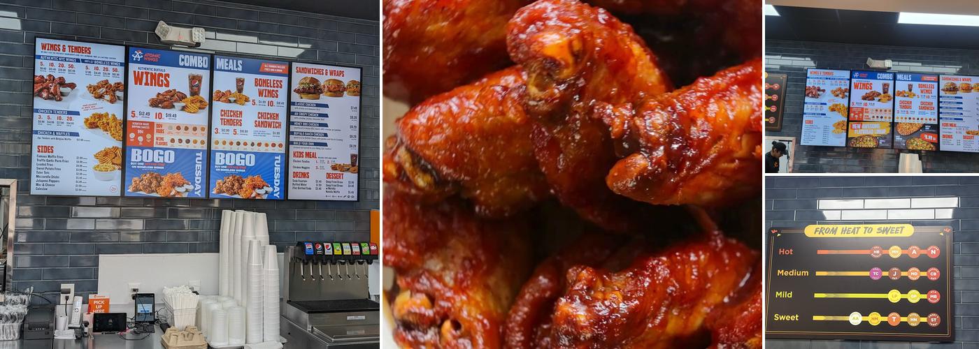 Atomic Wings Menu