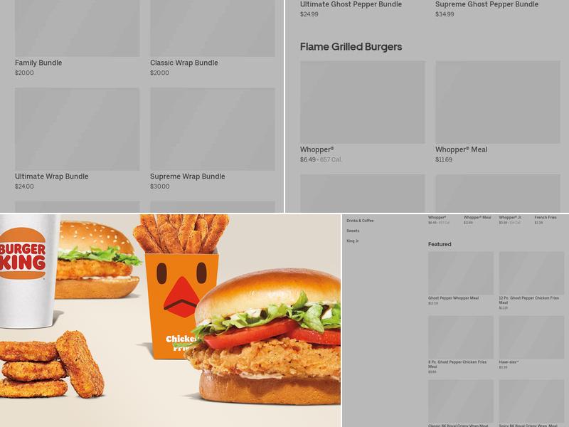 Burger King Menu
