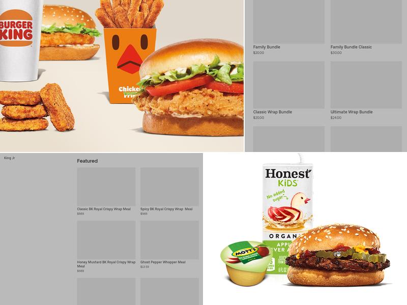 Burger King Menu