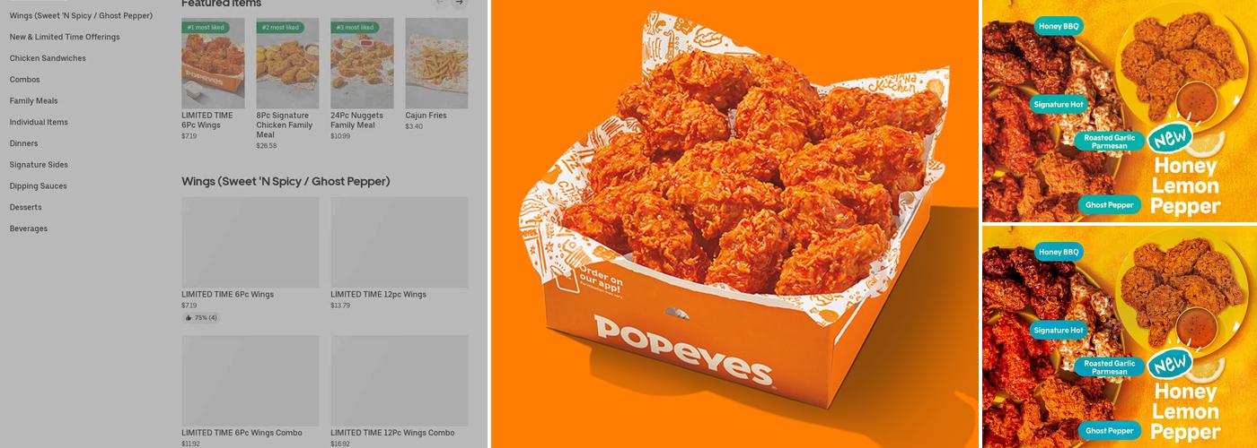 Popeyes Louisiana Kitchen Menu