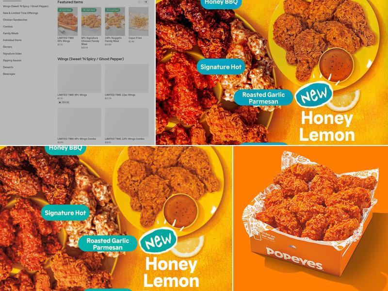 Popeyes Louisiana Kitchen Menu