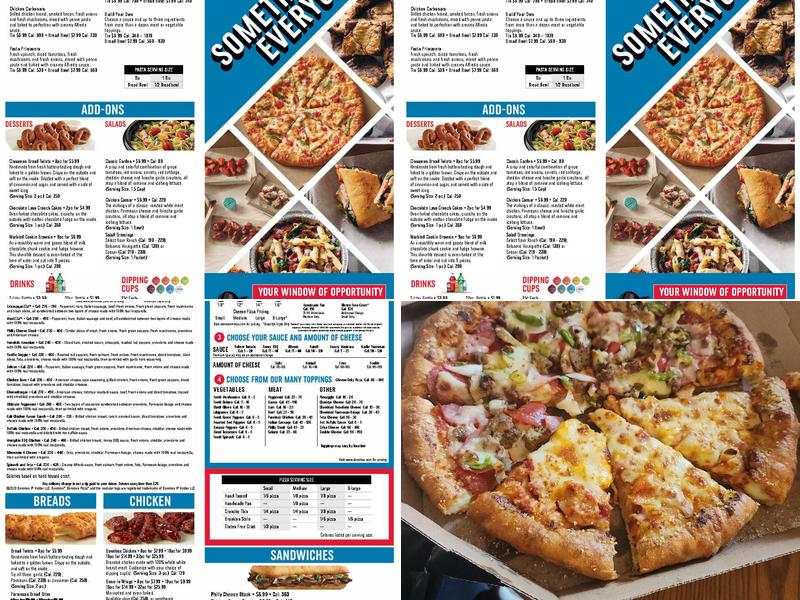Domino's Pizza Menu