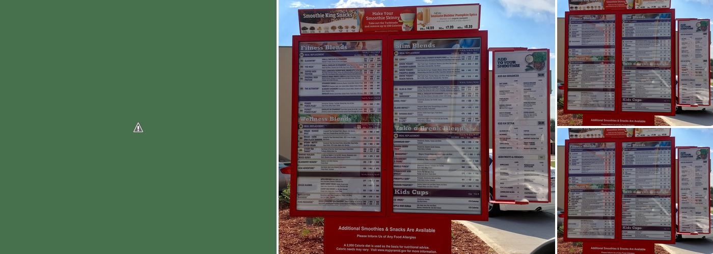 Smoothie King Menu