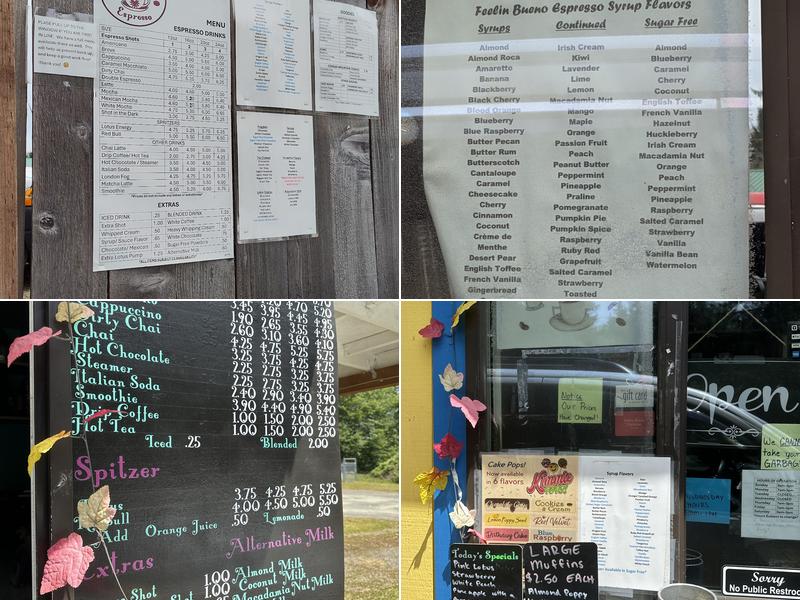 Feelin Bueno Espresso Menu