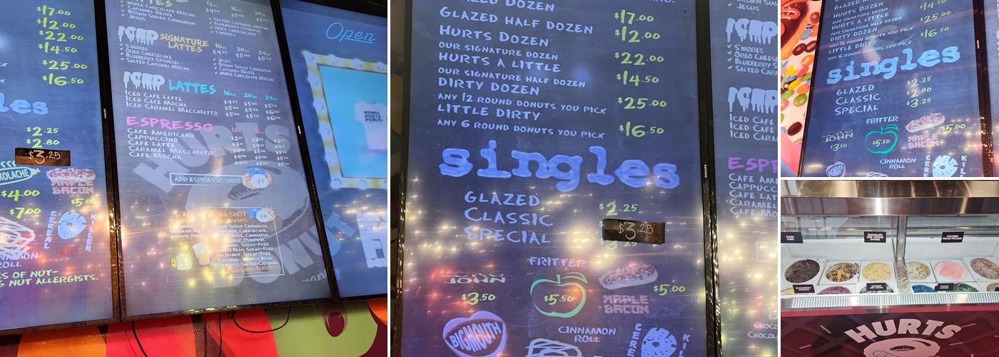 Hurts Donut Co. Menu