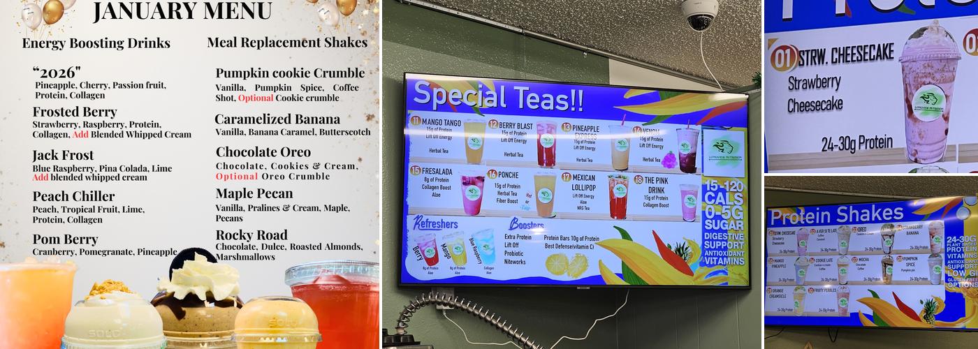 Longview Nutrition Menu