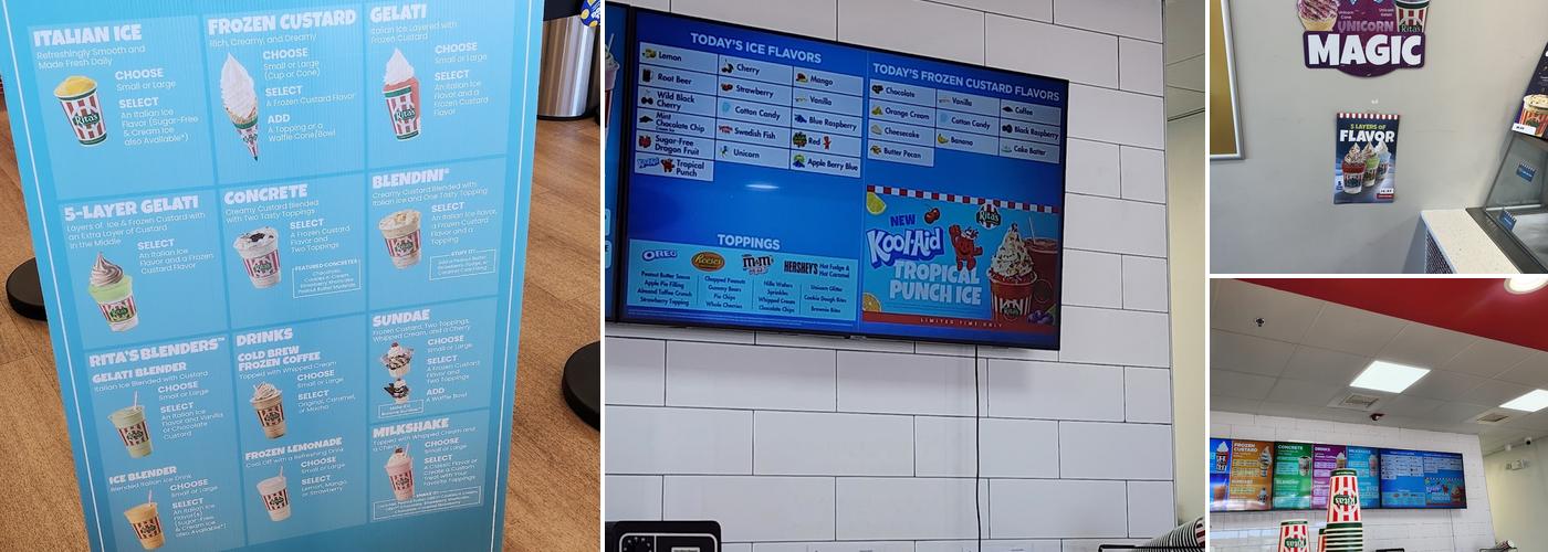 Rita's Italian Ice & Frozen Custard Menu