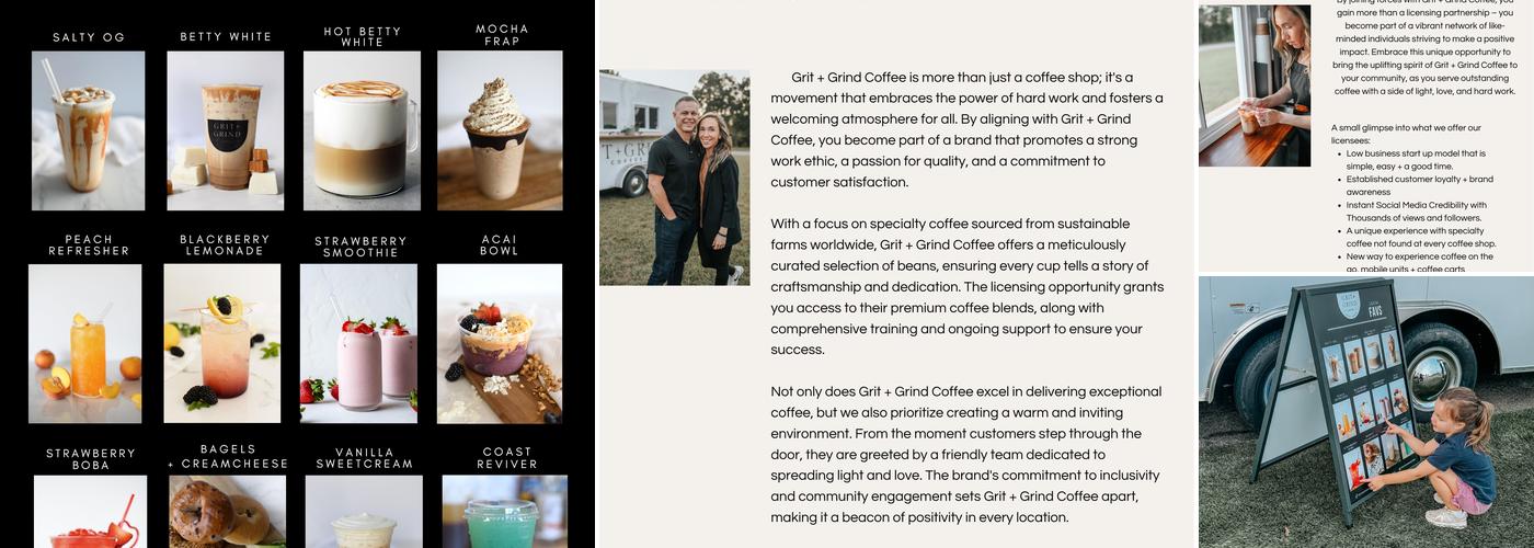 Grit and Grind Coffee Andalusia Menu