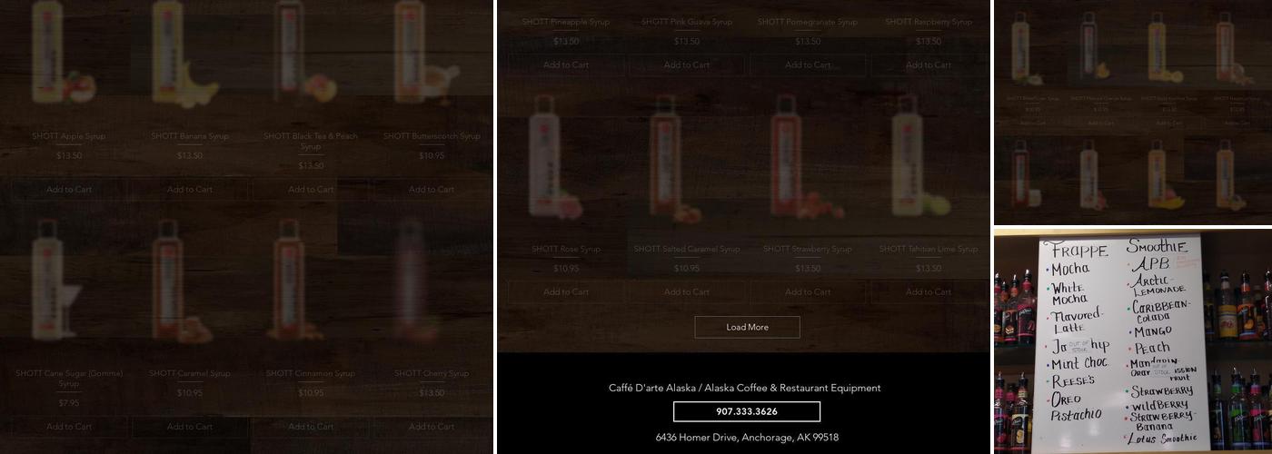 Caffé D'arte Alaska Menu