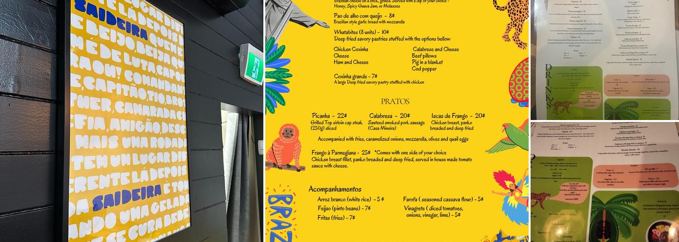 Whatafood Barzinho Menu