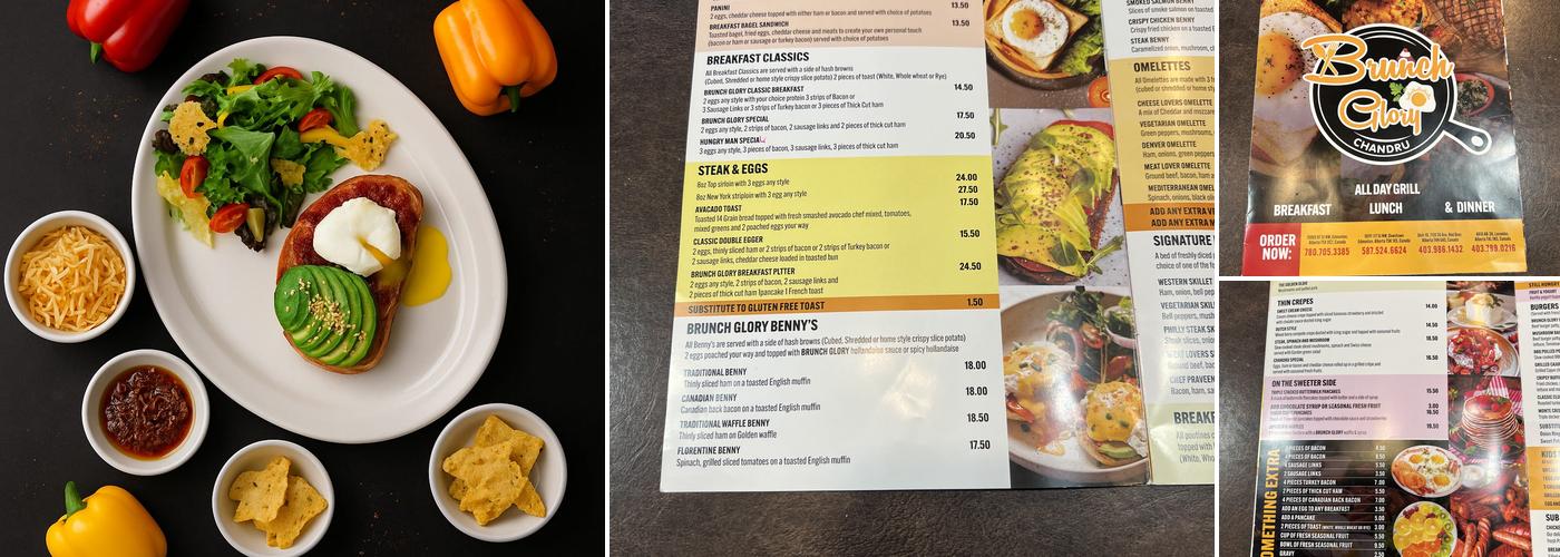 Brunch Glory Menu