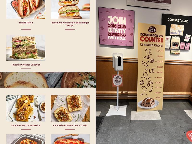 COBS Bread Menu