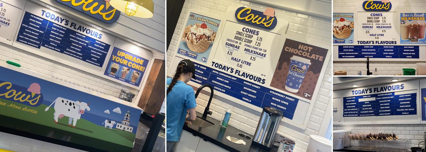 COWS Cable Wharf Menu