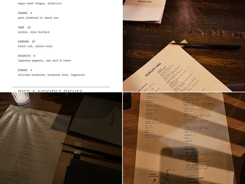 HIROKI-SAN Menu