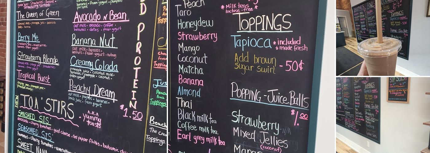 Sip Stirs Menu