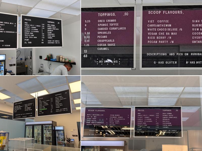 Ruru Baked Menu