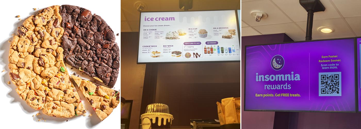 Insomnia Cookies Menu