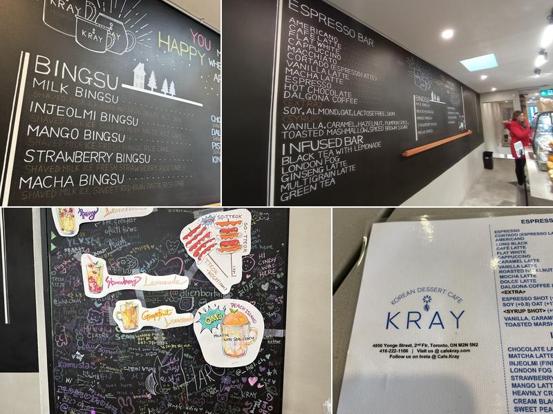 Cafe Kray Menu
