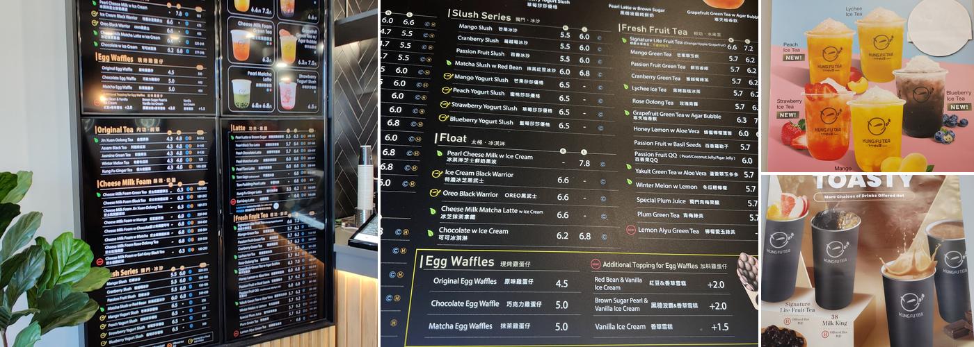 Kung Fu Tea on Dundas (Oakville) Menu