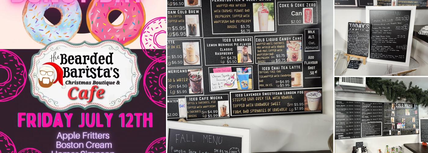 The Bearded Barista Menu