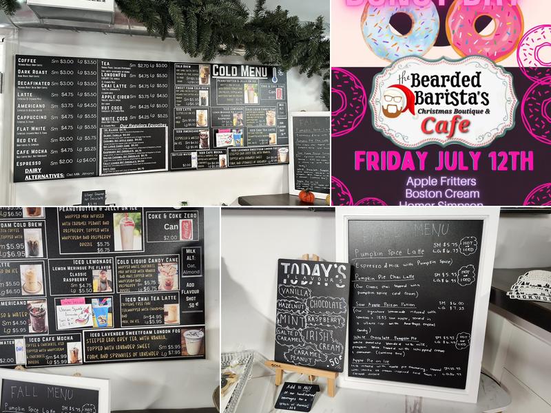 The Bearded Barista Menu