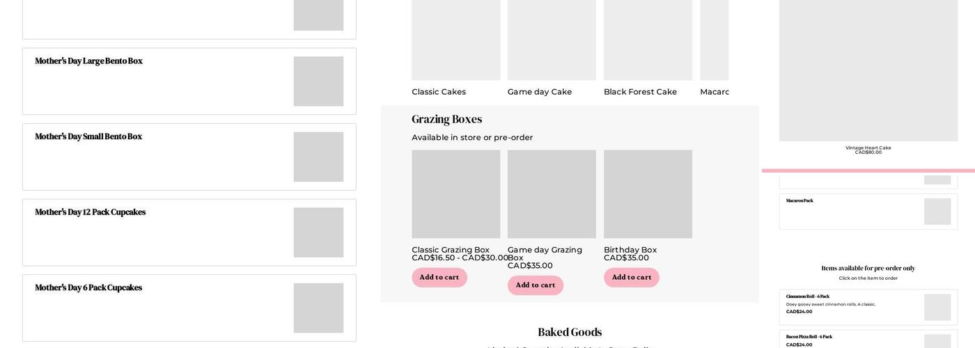 Thoroughfare Baked Goods Menu