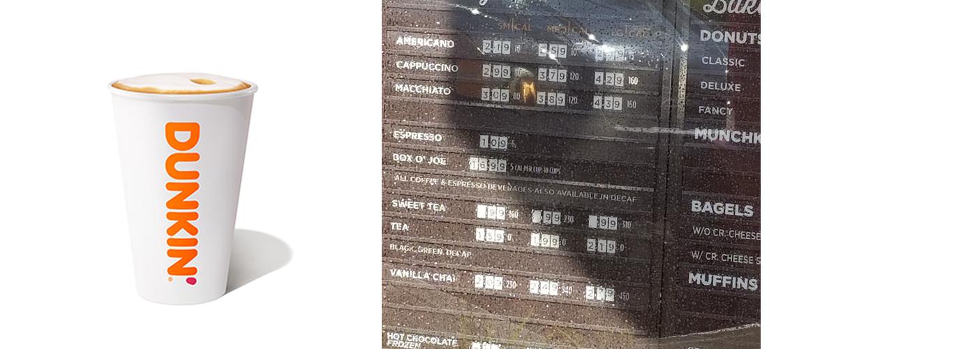 Dunkin' Menu